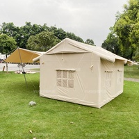 Ventes directes d'usine coton air pôle glamping maison gonflable tente de camping équipement de camping