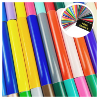 Vinilo de Corte a Color Económico KUNMAO, Material de Publicidad para Exteriores, Rollo de Vinilo de PVC a Color, Autoadhesivo para Letreros Publicitarios