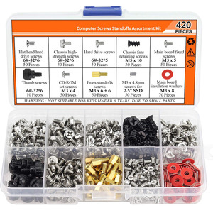 Baiguluo Computer Screw Assortment Kit 360pcs M3 M5 Standoffs For Desktop PC Motherboard Case Repair - Product Image 2