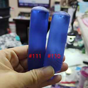 Matière première de pierres précieuses synthétiques non taillées 110 #   111 #   Spinelle bleue brute pour la découpe de perles de pierres précieuses - Product Image 2