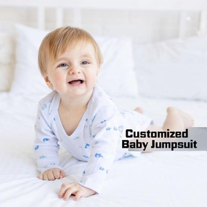 Combinaison à manches longues en pur coton unisexe pour bébé garçon et fille, douce pour la peau, impression personnalisée, fabricant de vêtements pour bébé - Product Image 6