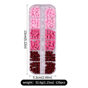 <span class=keywords><strong>Automne</strong></span> français noël japonais <span class=keywords><strong>Nail</strong></span> <span class=keywords><strong>Art</strong></span> 3D bricolage accessoire 12 grille boîte résine arc coeur forme doux été bijoux autocollant décalcomanies - Product Image 3