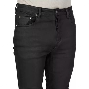 Custom 100% Cotton High Quality <b>Slim</b> Fit Washed <b>Jeans</b> for Men Vintage Casual Pencil Trousers Men's Denim Pants - Product Image 3