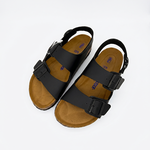<span class=keywords><strong>Sandalias</strong></span> Birken Milano Unisex de Cuero Vacuno con Corcho, Triple Hebilla en el Talón, Soporte Anatómico para el Arco, OEM, Personalizadas, Venta al Por Mayor - Product Image 2