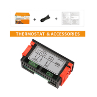 Micro-ordinateur numérique Led réfrigération dégivrage électronique dc 12v régulateur Thermostat régulateur de température avec capteur