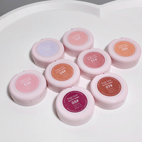 Fard à joues imperméable à l'eau avec logo personnalisé en forme de coeur végétalien Palette de maquillage de marque privée fard à joues mat et scintillant