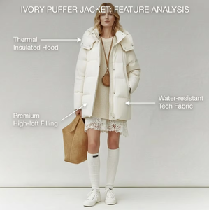 Veste d'hiver écologique imperméable pour <span class=keywords><strong>femme</strong></span>, 90% duvet de canard blanc, col montant, coupe-vent, épaisse et chaude, capuche amovible, coque en polyester - Product Image 4