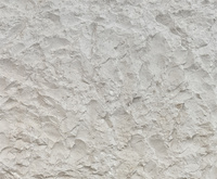 Panneaux de mur ondulés en pierre de fente naturelle attrayante dalle épaisse moderne de visage de roche de calcaire blanc