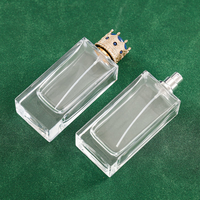 Flacons de parfum carrés en verre faits à la main de style égyptien vintage, 50 ml, 100 ml, 30 ml, pour emballage de diffuseur