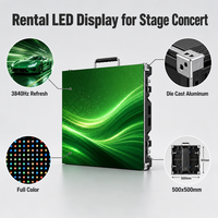 Pantalla LED de Alquiler P2.5 500x500mm de Aluminio Fundido a Presión, 120Hz 4K a Todo Color, CMS/RDM Basado en la Nube para Publicidad en Interiores