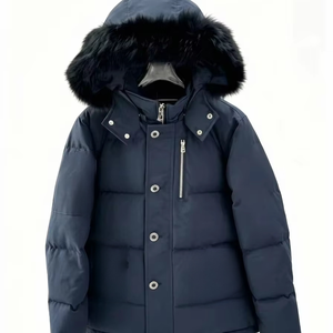 <span class=keywords><strong>Manteau</strong></span> d'hiver pour <span class=keywords><strong>homme</strong></span> luxueux et personnalisé, imperméable, décontracté, avec fermeture éclair et boutons, en tissu Oxford épais, style <span class=keywords><strong>Moose</strong></span> Parker, avec fourrure Signature Knuckle - Product Image 1