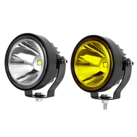 Vente flash - Phare LED ultra-lumineux de 4 pouces, 12V 24V, phare antibrouillard, feu de recul pour moto