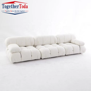 Sofá Seccional Extensible de Terciopelo Inflable de Lujo Moderno con Reclinable para Sala de Estar - Product Image 3