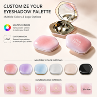 Miroir compact avec houppette, étui en silicone pour poudre, personnalisable avec logo OEM, vente en gros, emballage de maquillage vide rechargeable en forme de coussin, direct usine