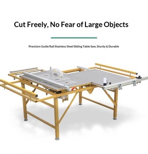 Scie à panneaux inclinable à 45 degrés pour le travail du bois, machine à scier avec table coulissante pliable, scie à bois sans poussière pour la menuiserie (<span class=keywords><strong>en</strong></span> option) - Product Image 2