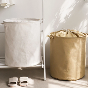 Cesto de <span class=keywords><strong>Ropa</strong></span> Sucia Personalizado para <span class=keywords><strong>Ropa</strong></span> y Toallas, Bolsa de Lavandería de Algodón Orgánico, Ideal para Baño y Dormitorio - Product Image 2
