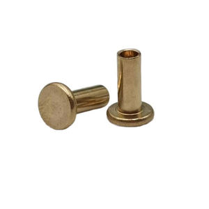Remaches Semitubulares de Latón de Varias Formas al por Mayor: Remaches Tubulares Huecos de <span class=keywords><strong>Cabeza</strong></span> Redonda y <span class=keywords><strong>Cabeza</strong></span> <span class=keywords><strong>Plana</strong></span> - Product Image 2