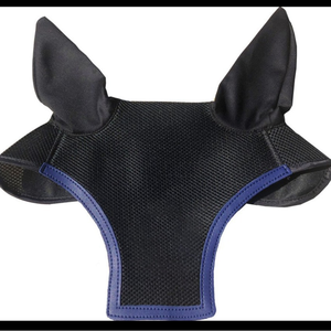 Benutzer definierte Pferde fliegen maske Atmungsaktive Anti-Mücken fliege Elastische Pferde gesichts abdeckung Schutz Mesh Gesichts schutz mit Ohren Pferde maske - Product Image 1