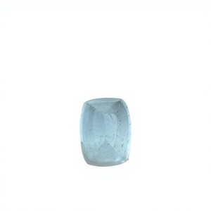 Aigue-marine naturelle 7,10 carats, cabochon long de forme coussin, pierre précieuse bleue et verte de bonne qualité pour la fabrication de bijoux - Product Image 1