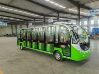 Véhicule électrique de tourisme à quatre roues, minibus de visite des sites touristiques, voiturette de golf, navette d'aéroport, batterie 72V150AH, moteur 7.5KW