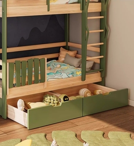 Кровать из массивной сосны, деревянная панель, Современная высокая и низкая двухъярусная кровать с игровой качели, рама для дома, детская мебель - Product Image 5