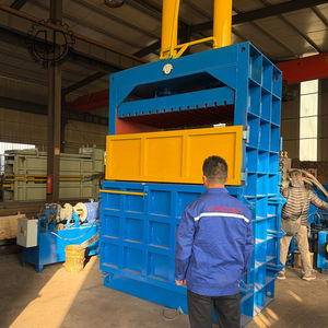 Automatic Vertical Hydraulic Baler for Aluminum Beer Can Scrap <b>Paper</b> Carton Recycling with High Safety - Product Image 4