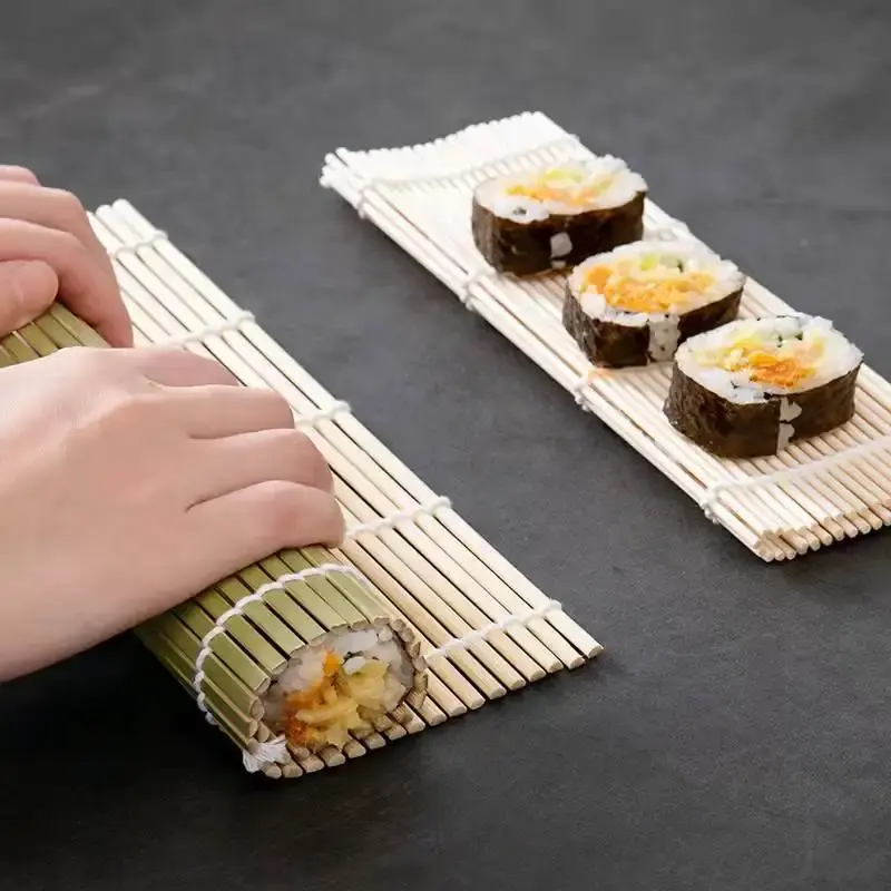 Nhà máy cung cấp chất lượng cao giá thấp bán buôn sushi cuộn tre Sushi cán mat
