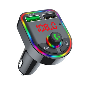 F6 Car <strong>Bluetooth</strong> MP3 Player BT5.0 FM <strong>Transmitter</strong> and Receiver 12-24V Mobile Phone Charger Suitable for FM Car Audio System - Product Image 5