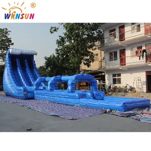 Commerciële Bounce House Inflatables Waterglijbaan Dubbele Baan Opblaasbare Waterglijbaan Voor Volwassenen