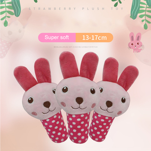 New Cartoon Animal Shaped Squeaky Dog Chew Toys Durable <b>Plush</b> Bite-Resistant Molar Toy Rose Red Stick Rabbit for Pets - Product Image 6