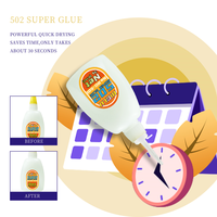 OEM ODM BIGLU 15g 502 super colle pour cuir, caoutchouc, bois, métal, colle liquide à forte adhérence, adhésif cyanoacrylate instantané étanche