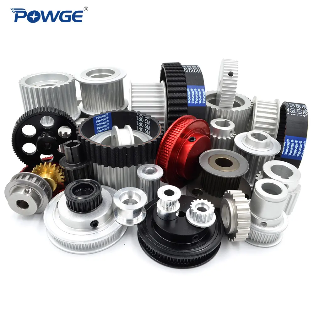 POWGE HTD 3M 5M 8M 2GT 3GT 5GT 8YU S2M S3M MXL XL L H T2.5 T5 T10 Timing Pulley Wheel Synchronous Belt Idler Tensioner Pulley