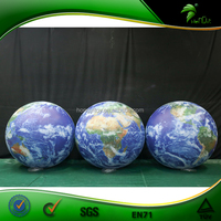Modèle de planète gonflable suspendu en PVC, impression numérique, imperméable, pour extérieur