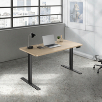 Bureau électrique réglable pour la maison et le bureau, double moteur, assis-debout, avec structure en acier, design moderne