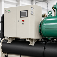 Refroidisseur à vis industriel compact pour le refroidissement des processus industriels en petite usine, économie d'énergie