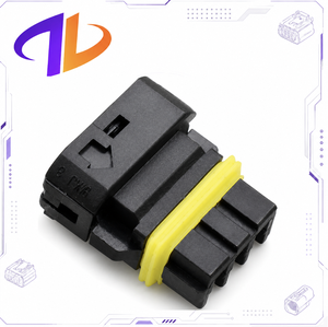 Boîtier de connecteur automobile étanche à 3 broches de type domestique avec garantie de qualité pour prise femelle et terminal de raccordement - Product Image 1