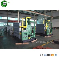 Compresor de pistón de acetileno C2H2 completamente sin aceite, entrada de 4 bar, salida de 150 bar, motor de refuerzo de gas con rodamientos de bajo consumo.