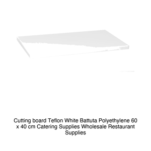 Planche à découper en polyéthylène blanc 60 × 40 × 2 h cm, sans butée de positionnement - Product Image 2