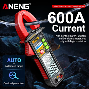 <span class=keywords><strong>Multimètre</strong></span> ANENG PN102+ <span class=keywords><strong>avec</strong></span> testeur d'énergie, pince ampèremétrique 600A haute intensité, contrôle vocal domestique, affichage automatique de la plage de mesure - Product Image 2