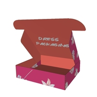 Boîte postale recyclable personnalisée de marque, en carton mat de 2 mm d'épaisseur, pour chaussettes et vêtements en fourrure, impression personnalisée, cadeau