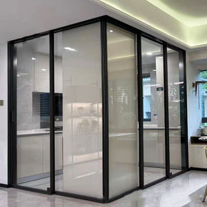 ประตูกั้นสไลด์อลูมิเนียมอัลลอยด์รางเงียบเหมาะสำหรับพื้นที่เปิดโล่งรุ่นทนทานสำหรับห้องครัวและห้องน้ำชา - Product Image 2