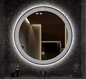<span class=keywords><strong>Espejo</strong></span> de Baño Redondo con Antivaho, de Pared, Estilo Europeo Inteligente con <span class=keywords><strong>LED</strong></span> - Product Image 1