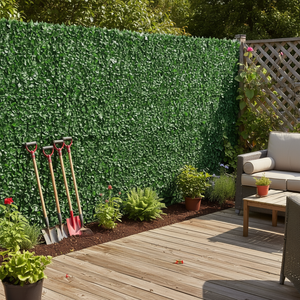 Valla de Privacidad de Hiedra Artificial de 39 x 158 Pulgadas, Verde Oscuro, Tela para Jardín Exterior, Muro de Setos Falsos con Reverso de Malla - Product Image 2