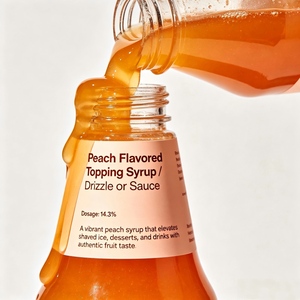 Concentrato di Sciroppo Liquido al Gusto Pesca Economico per Bevande Analcoliche, Bevande Energetiche, Bubble Tea, Tè al Latte, Forniture per Caffetterie - Product Image 3