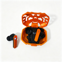 Nouveaux écouteurs TWS semi intra-auriculaires de gaming style Mecha évidé 2026 avec embouts en silicone sans fil