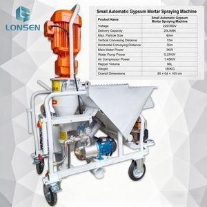 Máquina Automática Pequeña para Rociar Mortero de Yeso, 220V/380V, 5.5KW, 20L/min - Product Image 1