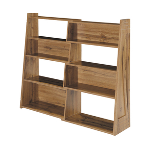 Libreria pieghevole in legno a più ripiani per soggiorno e ufficio domestico - Product Image 6