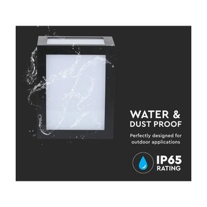 12W LED lampada da parete corpo nero IP65 360 gradi esterno 6400K lanterna parete SKU-8342