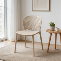 Chaise de salle à manger moderne DHF en PP, confort ergonomique, certifiée ISO9001 pour usage extérieur, vente en gros