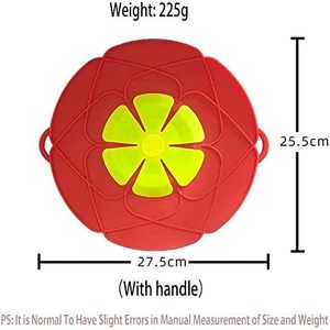 Couvre-aliments en silicone compatible lave-vaisselle et micro-ondes avec anti-débordement, couvercle de cuisine polyvalent pour la maison - Product Image 2